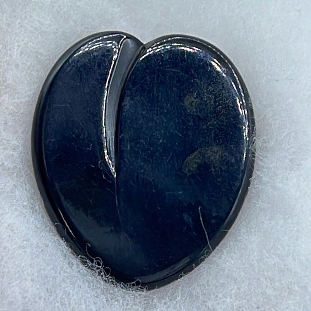 Vintage Bakelite heart shaped dress fur clip